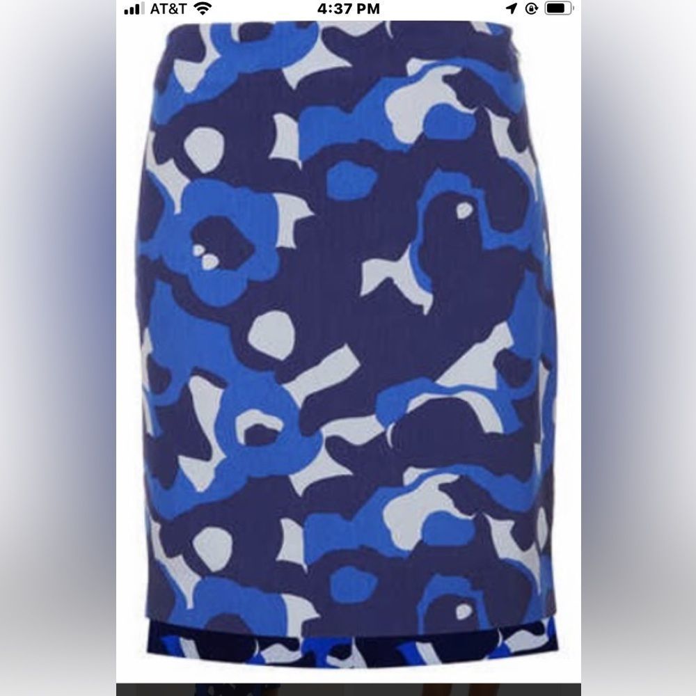 - NWT multi blue print skirt by TopShop,